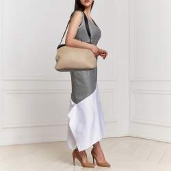 Pre Owned Furla Tricolor Leather Piper Top Handle Bag