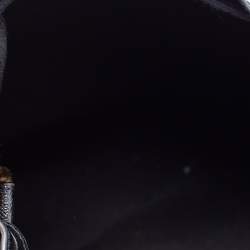 Pre Owned Furla Black Leather Drawstring Bucket Bag