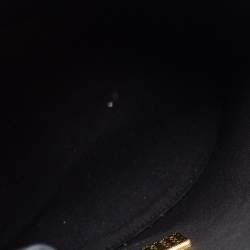 Pre Owned Furla Black Leather Drawstring Bucket Bag