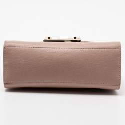 Pre Owned Furla Pink Leather Metropolis Top Handle Bag