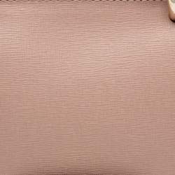 Pre Owned Furla Pink Leather Metropolis Top Handle Bag