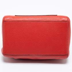 Pre Owned Furla Red Leather Alba S Satchel Bag