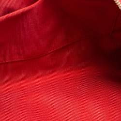 Pre Owned Furla Red Leather Alba S Satchel Bag