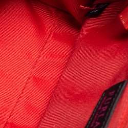 Pre Owned Furla Red Leather Alba S Satchel Bag