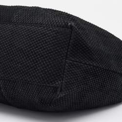 Furla Black Python Embossed Leather Hobo