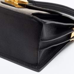 Pre Owned Furla Multicolor Suede and Leather Small Diva Top Handle Bag