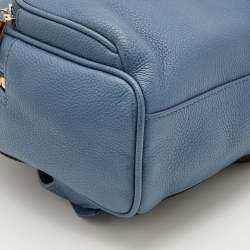 Pre Owned Furla Blue Leather Mini Frida Backpack