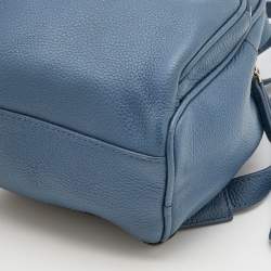 Pre Owned Furla Blue Leather Mini Frida Backpack