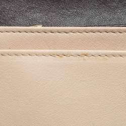 Pre Owned Furla  White Leopard Print Calf Hair and Leather Continental Wallet
