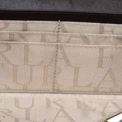 Pre Owned Furla  White Leopard Print Calf Hair and Leather Continental Wallet