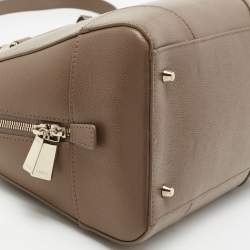 Pre Owned Furla Brown Leather Dolly Satchel