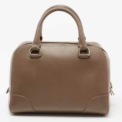 Pre Owned Furla Brown Leather Dolly Satchel