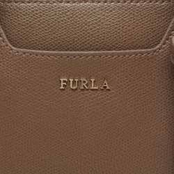 Pre Owned Furla Brown Leather Dolly Satchel