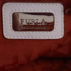 Furla White Leather Tote