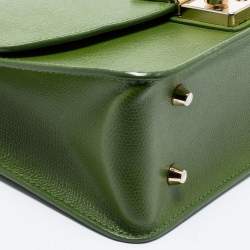 مملوكة مسبقًا حقيبة كروس فورلا متروبوليس صغيرة جلد برتقالي زهري