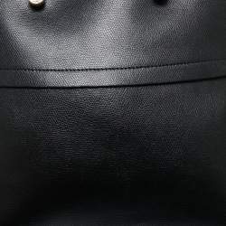 Pre Owned Furla Black Leather Piper Dome Satchel