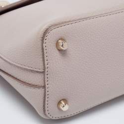 Pre Owned Furla Beige Leather Small My Piper Top Handle Bag