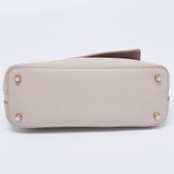 Pre Owned Furla Beige Leather Small My Piper Top Handle Bag