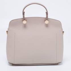 Pre Owned Furla Beige Leather Small My Piper Top Handle Bag