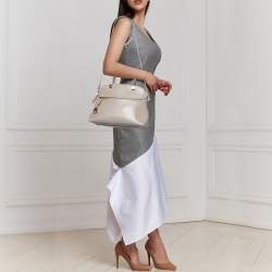 Pre Owned حقيبة ساتشل فورلا بيبر دوم جلد  وردي داكن