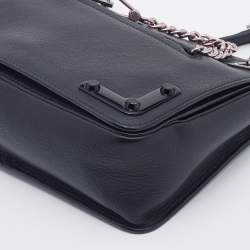 Pre Owned Furla Black Leather Diana Shoulder Bag