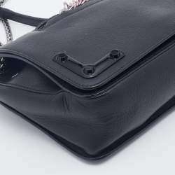 Pre Owned Furla Black Leather Diana Shoulder Bag