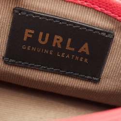 Pre Owned Furla Fuchsia Leather Mini Metropolis Crossbody Bag