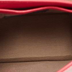 Pre Owned Furla Fuchsia Leather Mini Metropolis Crossbody Bag