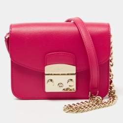 Metropolis leather crossbody bag Furla Pink in Leather - 34172687