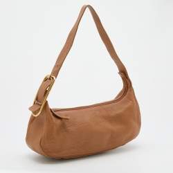 Pre Owned Furla Brown Leather Shoulder Bag