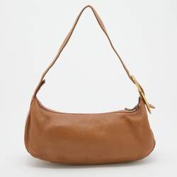 Pre Owned Furla Brown Leather Shoulder Bag