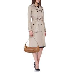 Pre Owned Furla Brown Leather Shoulder Bag