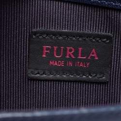 Pre Owned Furla Multicolor Jacquard and Leather Top Handle Bag