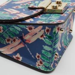 Furla Multicolor Floral Print Leather Metropolis Crossbody Bag