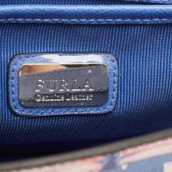 Furla Multicolor Floral Print Leather Metropolis Crossbody Bag