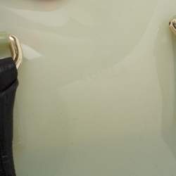 Pre Owned Furla Black/Grey Rubber and Python Embossed Leather Medium Candy Satchel