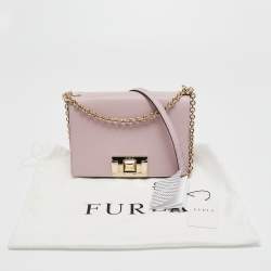 Pre Owned حقيبة كتف فورلا ميمي جلد بر تقالي