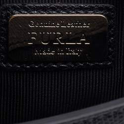 Pre Owned Furla Black/Yellow Leather Interchangeable Flaps My Play Mini Metropolis Crossbody Bag