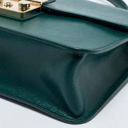 Pre Owned Furla Green Leather Metropolis Top Handle Bag