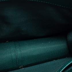 Pre Owned Furla Green Leather Metropolis Top Handle Bag