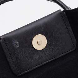 Pre Owned Furla Black Saffiano Leather Patty Tote