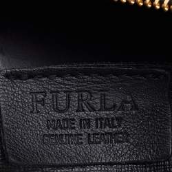 Pre Owned Furla Black Saffiano Leather Patty Tote
