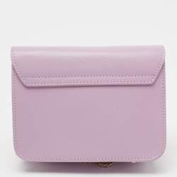 Furla Purple Leather Mini Metropolis Chain Crossbody Bag