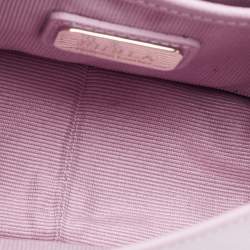 Furla Purple Leather Mini Metropolis Chain Crossbody Bag