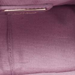Furla Purple Leather Mini Metropolis Chain Crossbody Bag