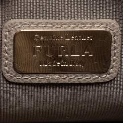 Pre Owned Furla Beige Leather Mini Metropolis Crossbody Bag