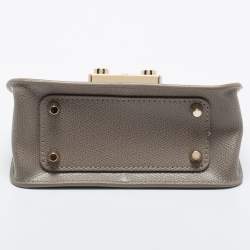Pre Owned Furla Beige Leather Mini Metropolis Crossbody Bag