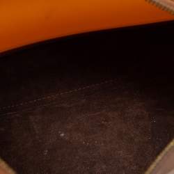 Pre Owned Furla Brown Embossed Leather and Rubber Medium Candy Satchel