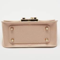 Furla Blush Pink Leather Mini Metropolis Crossbody Bag