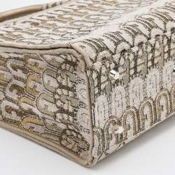 Pre Owned Furla Multicolor Jacquard Mini Opportunity Tote